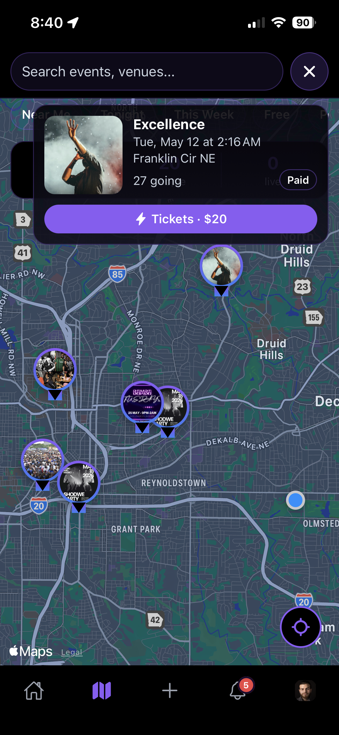 Map view