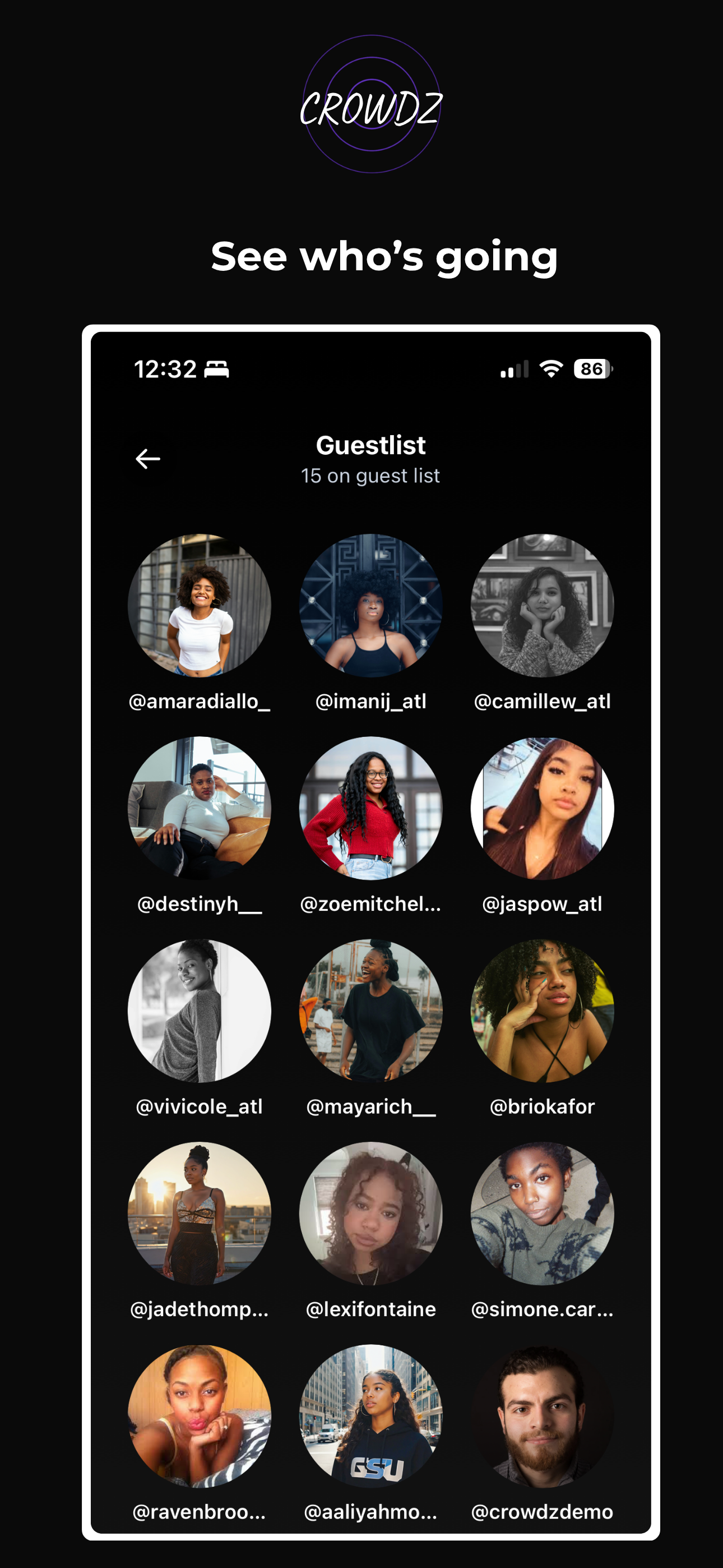 Crowdz app screenshot
