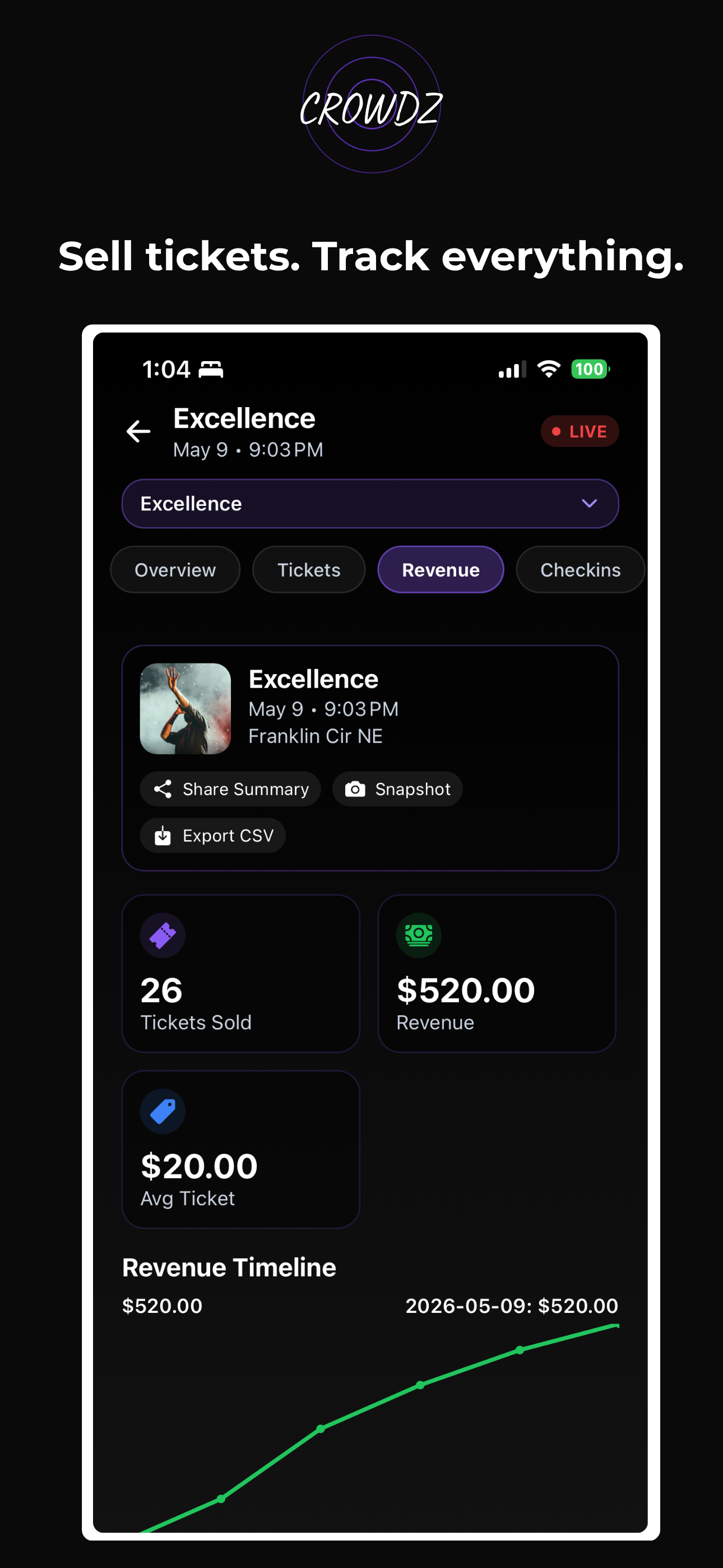 Crowdz app screenshot